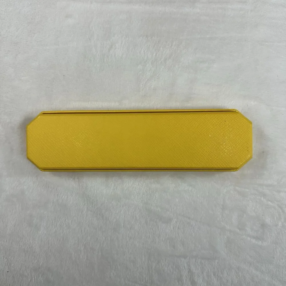 Swarovski Empty Necklace Box Yellow Long Jewelry Case Swan Logo 11”